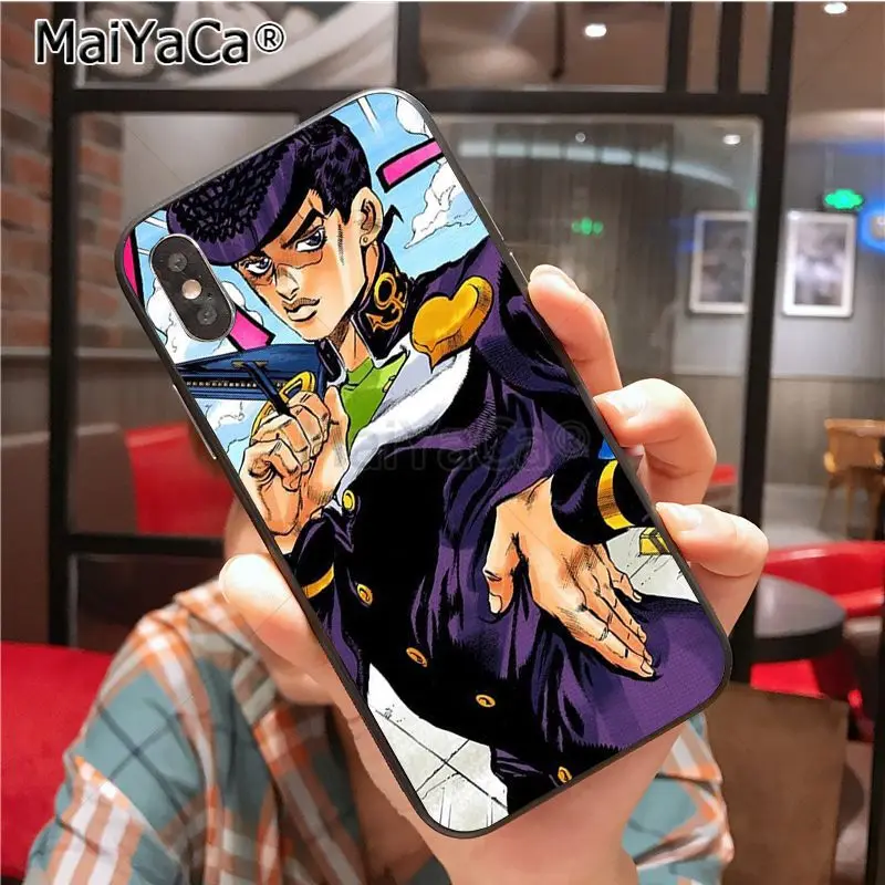 MaiYaCa JoJo Необычные Приключения милый чехол для телефона iphone 11 Pro X XS XR XS MAX 8 7 6 6S Plus 5 SE cass