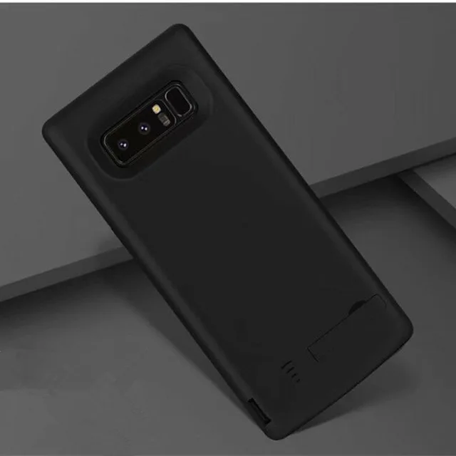 6500 мАч портативный резервный внешний аккумулятор чехол для samsung Galaxy Note 8 Внешний аккумулятор зарядное устройство чехол s для samsung Note 8 чехол питания - Цвет: Black