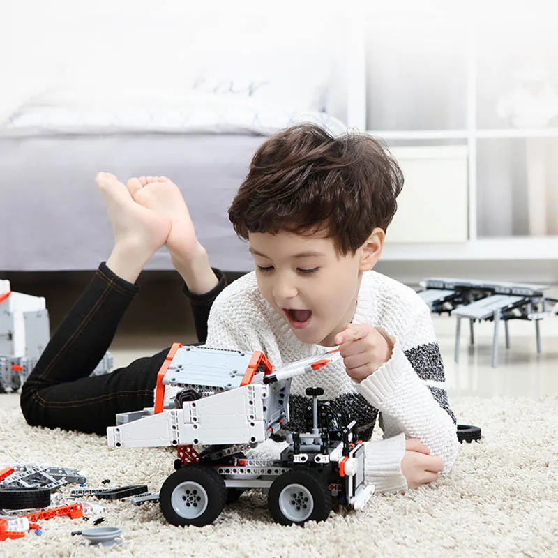 Xiaomi toys Mitu строительные блоки Шахта грузовик детский блок автомобиль и игрушки блок транспортных средств грузовик модель сборки строительный блок