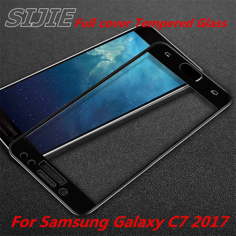 Полное покрытие из закаленного стекла для Samsung Galaxy C7 2017 C710 C710F C710F/DS C7100 защитный