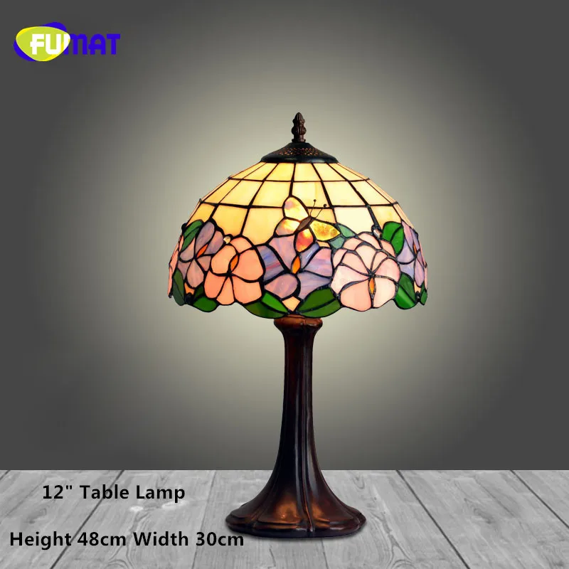 Фумат витражная настольная лампа европейский стиль прикроватная художественный