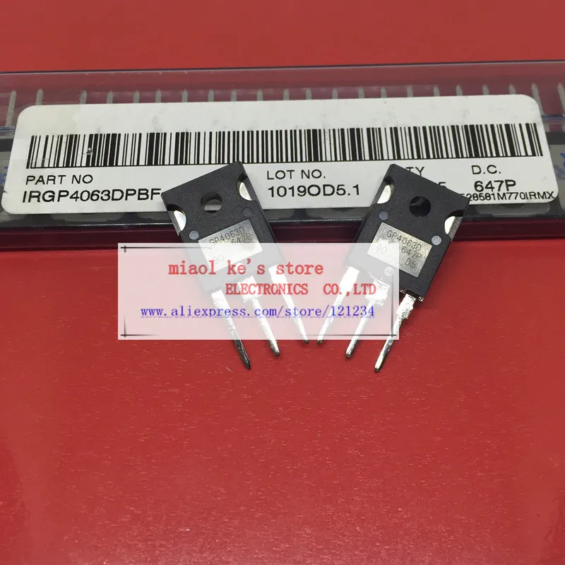 5 шт./лот IRGP4063D IRGP4063DPBF GP4063D IRGP4063 с изолированным затвором(IGBT) 600V 96A 330W TO247AC лучшего качества