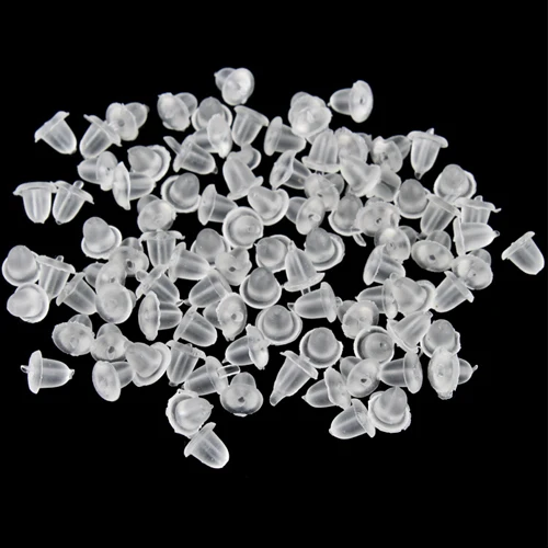 300 шт. Новый Модный мягкий чехол из чистого полиуретана резиновая Серьга Стад