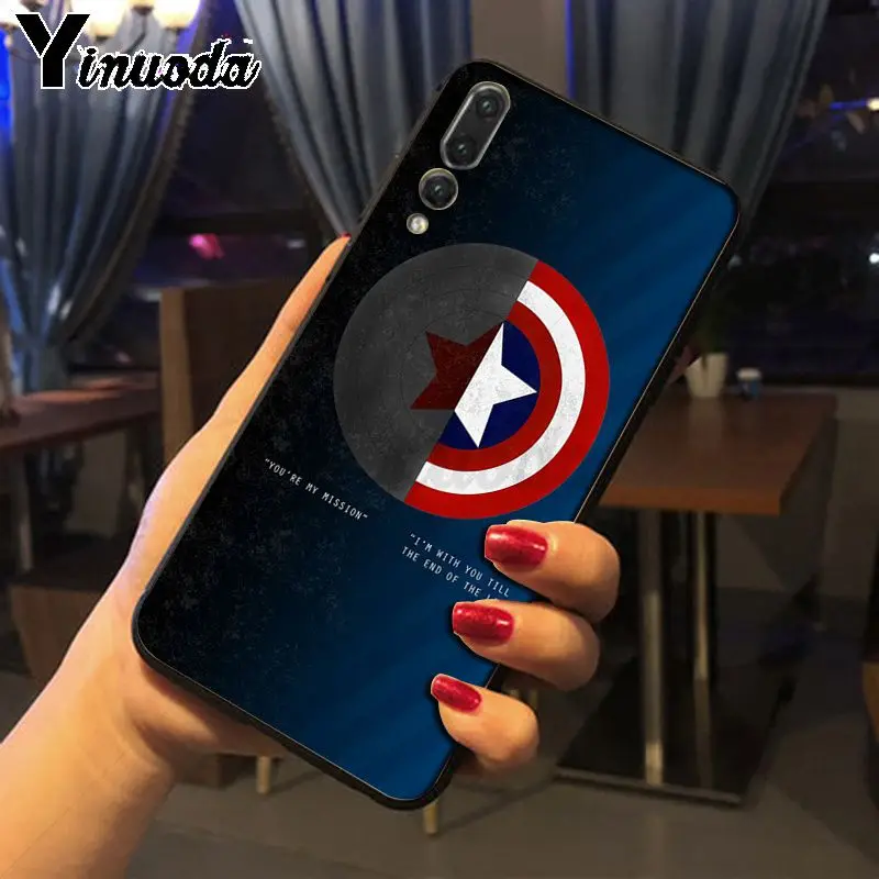 Чехол для телефона Yinuoda Captain America Civil War Soldier Huawei P20pro mate10lite p9 p10plus honor 8x 7A nova3i funda |