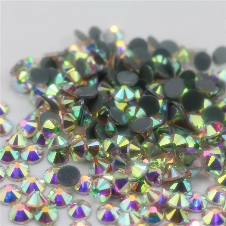 Crystal AB Стразы для горячей фиксации, стразы для одежды и свадебной одежды, украшения на платье - Цвет: Crystal AB