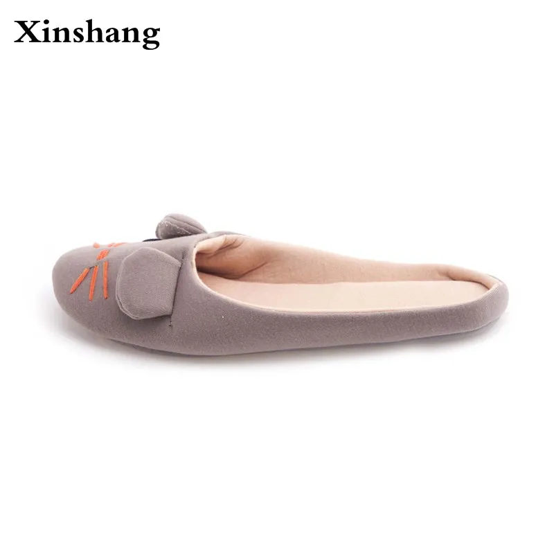 Осень 2017 г. милые животные Новый Домашние тапочки мягкая подошва Крытый Дом