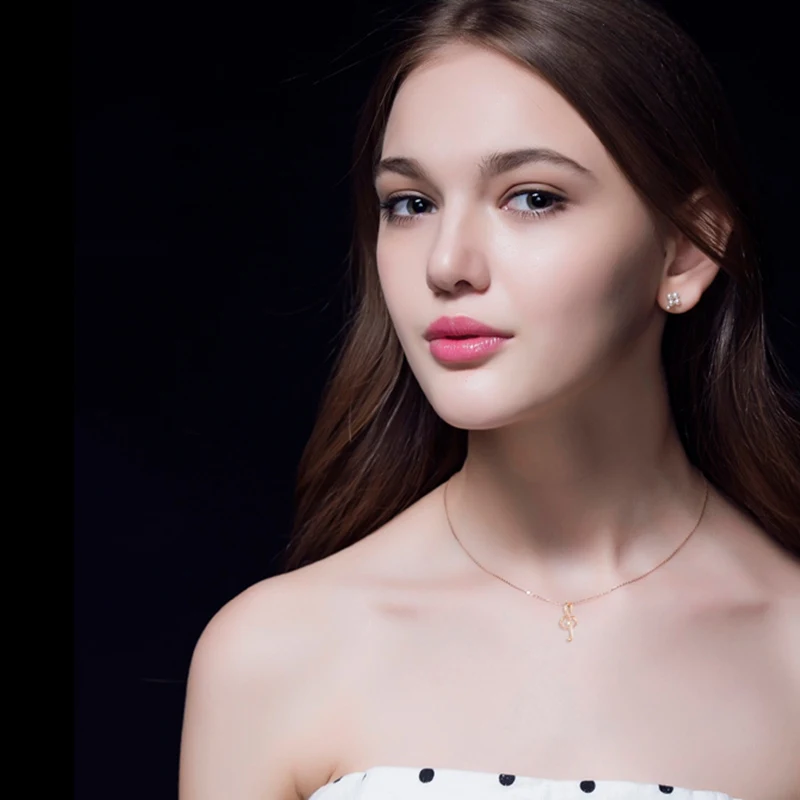 Женское длинное ожерелье подвеска с бриллиантами 0 02 карата|jewelry pendant|jewelry diamond