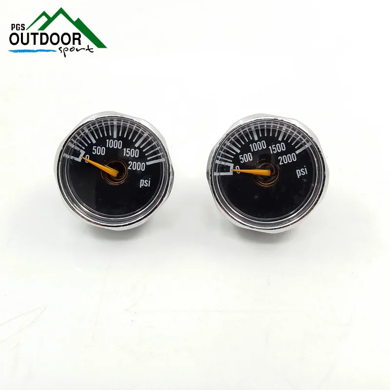 Airsoft PCP Air Rifle Gauge 2 шт 2000psi световой мини микро Манометр высокого давления M10* 1