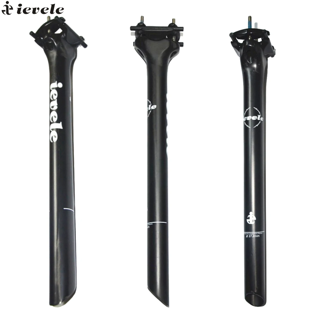 2017 new ievele back 0mm carbon seat post road mountain bike seatpost superlinght 167g 27.2/31.6*350mm T700 make | Спорт и
