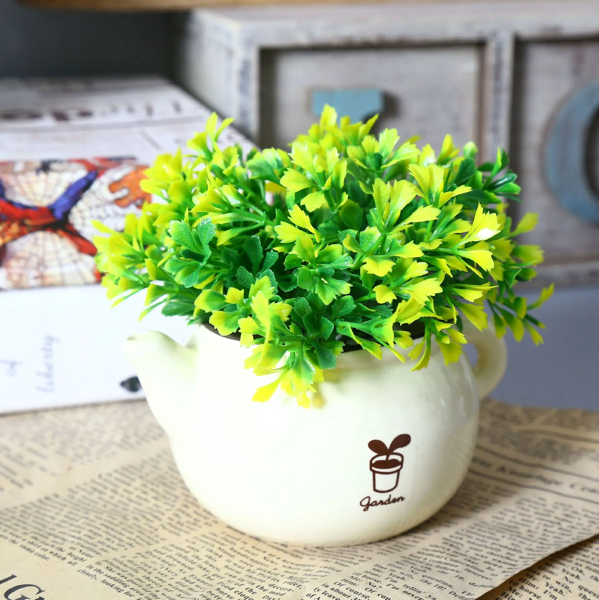 Садовое растение имитация творога домашний декор для помещения гостиной