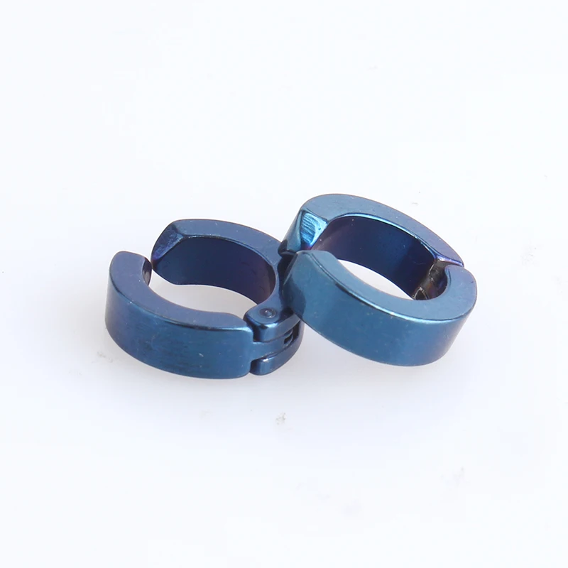 

Бесплатная доставка, синие серьги-гвоздики из нержавеющей стали 316L для женщин и мужчин, оптовая продажа