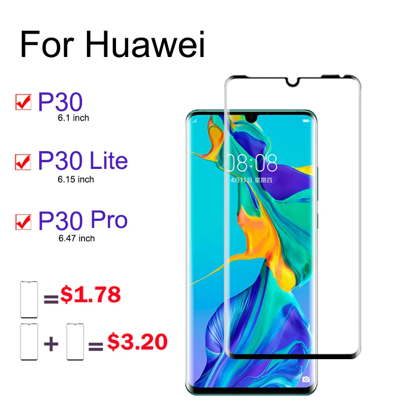 3D Защита экрана для huawei P30 p20 стекло Huavei P 30 Pro 20 Lite светильник из закаленного стекла