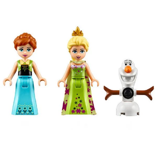 

Disney Education Toys Frozen Elsa Anna Arendelle Castle Celebration Model Building Block Bricks Toy Birthday Gift For Childrens