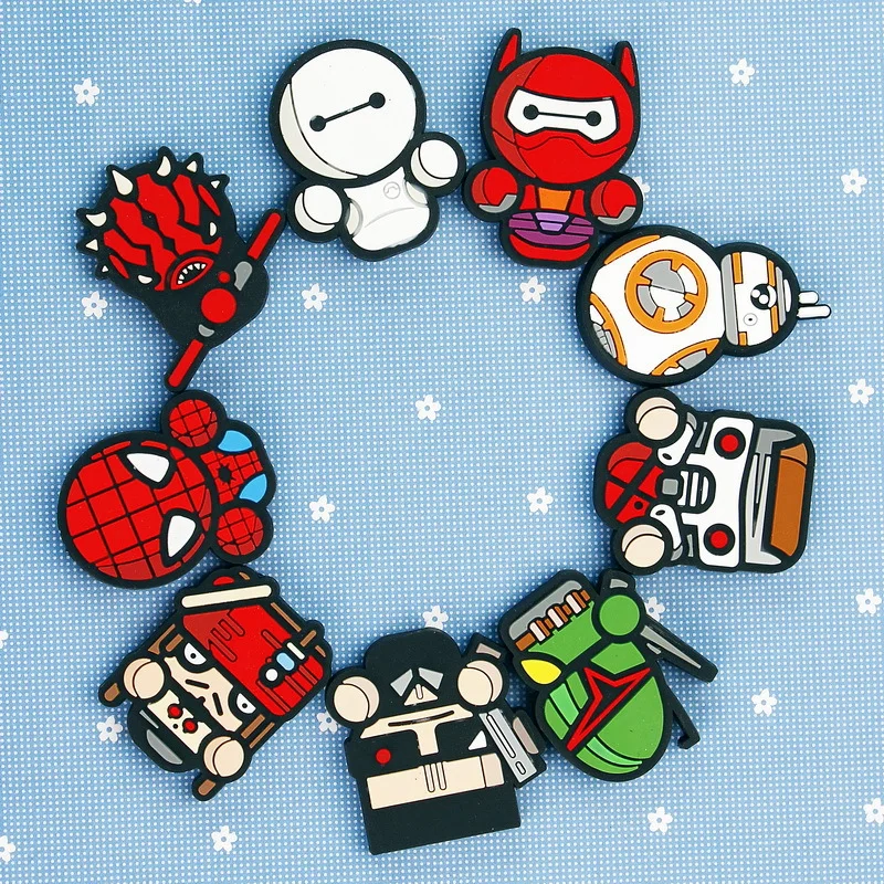 Симпатичный мини ПВХ мультфильм холодильник магнитная герои Творческий