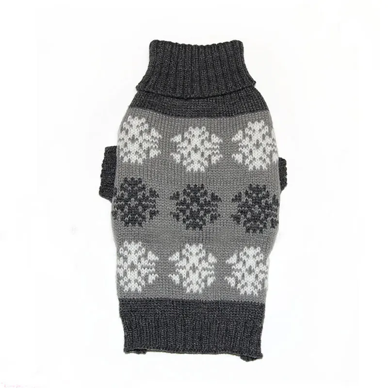 Gray dog sweater Рождественская зимняя одежда, свитер, рубашка для домашних животных, собак, кошек, жилет, собачка, чихуахуа, пальто для маленьких, средних и больших собак, DOGGYZSTYLE - Цвет: Gray dog sweater