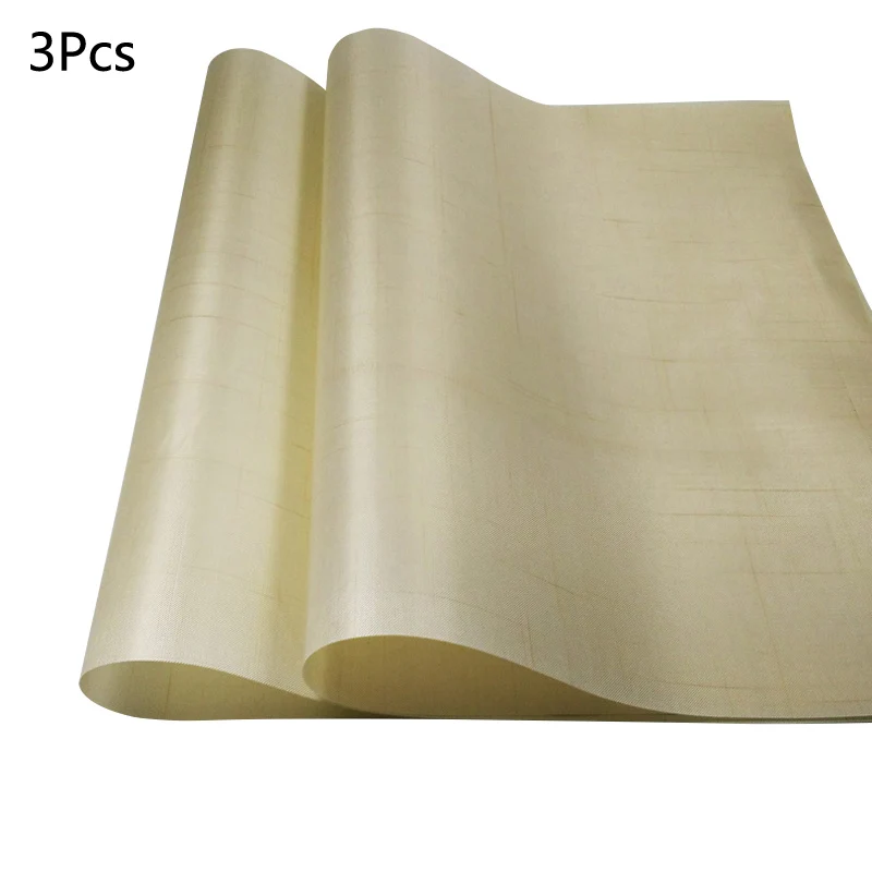 White 3pcs 3 шт./компл. 40*60 см коврик для выпечки многоразовые тефлон лист термостойкий Коврик для рукоделия, не пропускающая масло Бумага без палки коврик для выпечки барбекю инструменты для выпечки - Цвет: White 3pcs