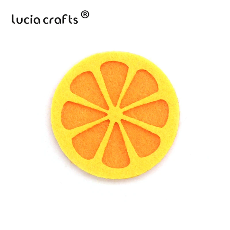 Lucia crafts 5 шт/12 шт фрукты войлочная ткань для DIY Нетканая ткань без Гуле патчи ручной работы аксессуары для одежды B0402