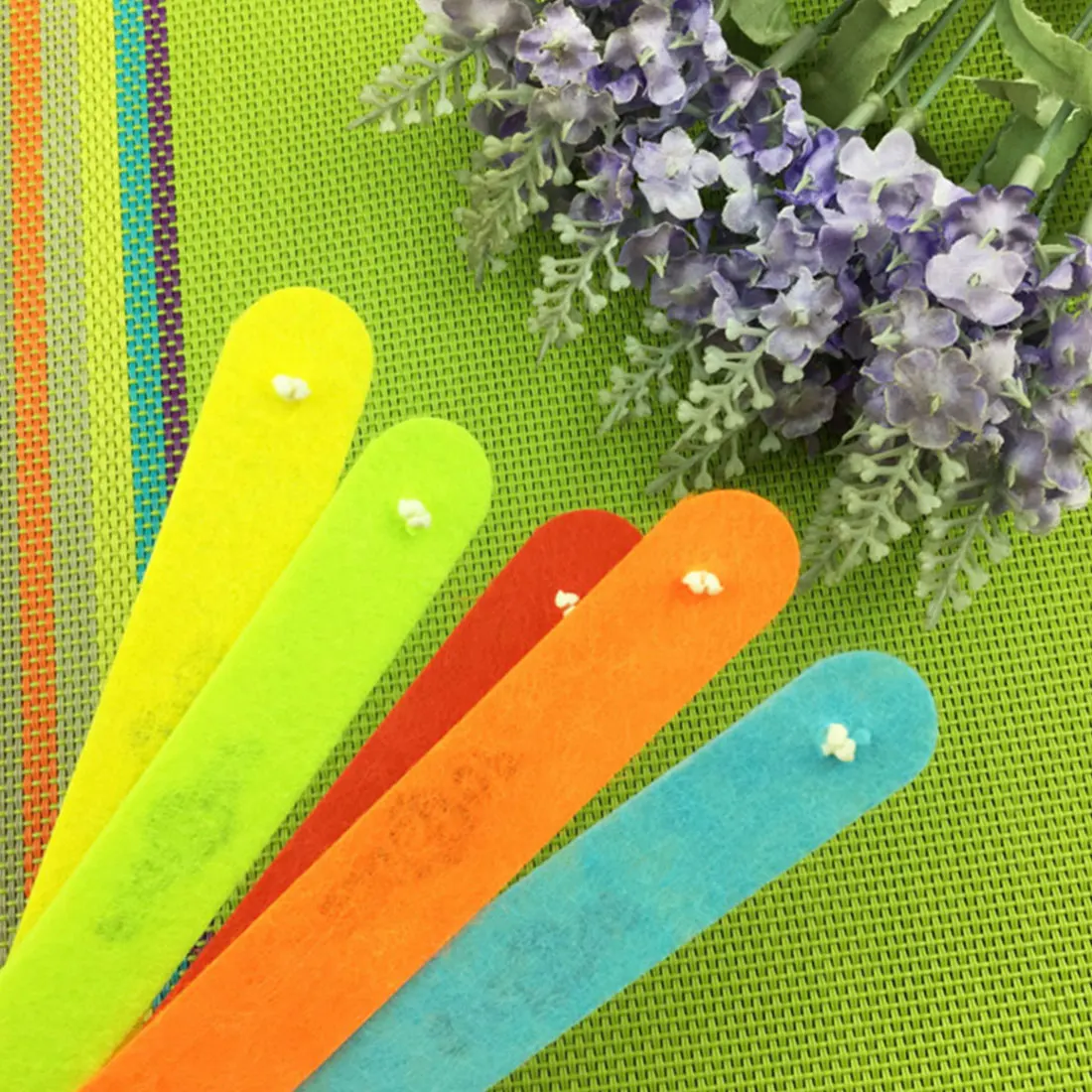 Летние 10pcse/комплект с натуральной цитронеллой ремешок Ткань Браслет от Комаров