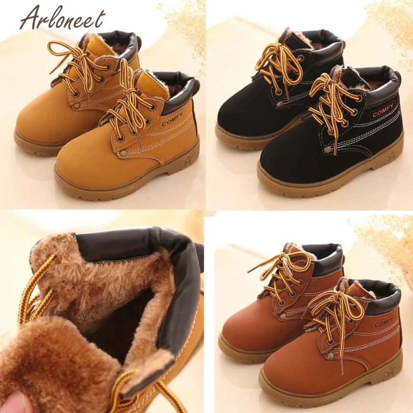 2017 модные зимние детские Армейские Ботинки Martin теплая обувь|baby shoes|boots baby winterwinter