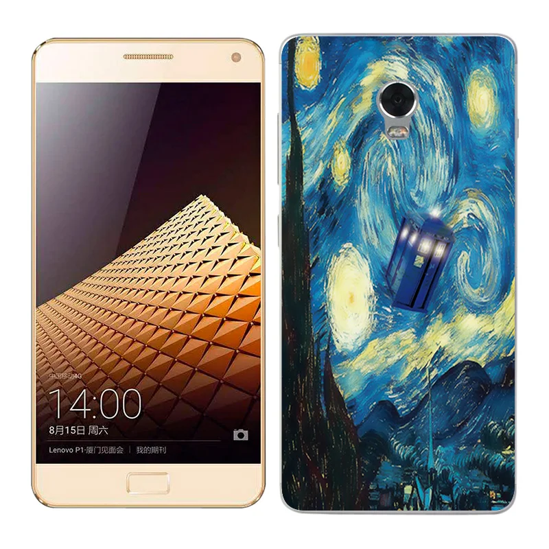 Чехол для телефона Lenovo Vibe P1 мягкая задняя крышка из ТПУ силиконовый чехол с