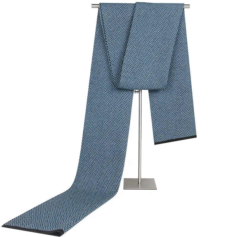 RUNMEIFA модный акриловый кашемировый шарф для мужчин зимний теплый Изящные вязаные