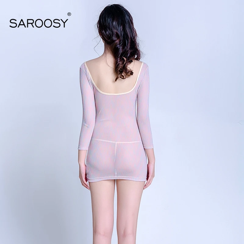 Saroosy 2018 новый сексуальный низкий грудь красочные пеньюары для Для женщин спинки