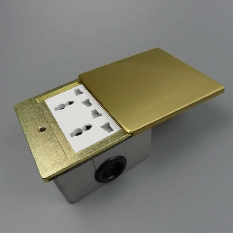 Напольная розетка с 2 портами универсальная бесплатным дизайном (наземная