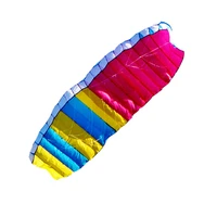 new arrive 2 7m red blue yellow dual line kites parafoil parachut sports beach kite easy to fly for outdoor toy fun