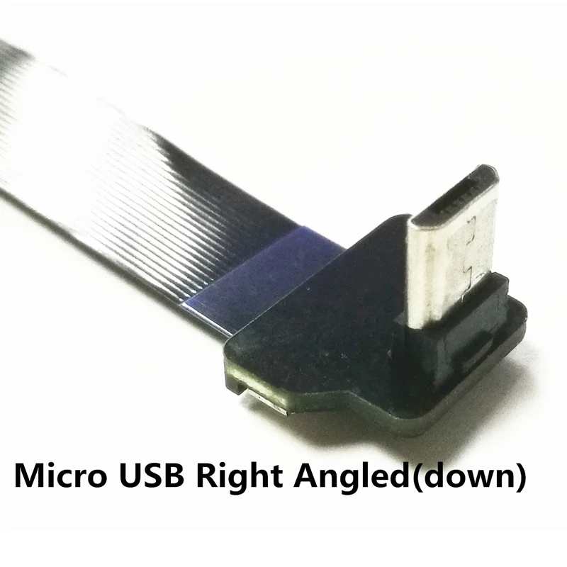 5-80 см дополнительный FPV usb type A Супер Плоский гибкий FPC зарядный кабель 90 градусов usb type D Micro ленточный usb-кабель