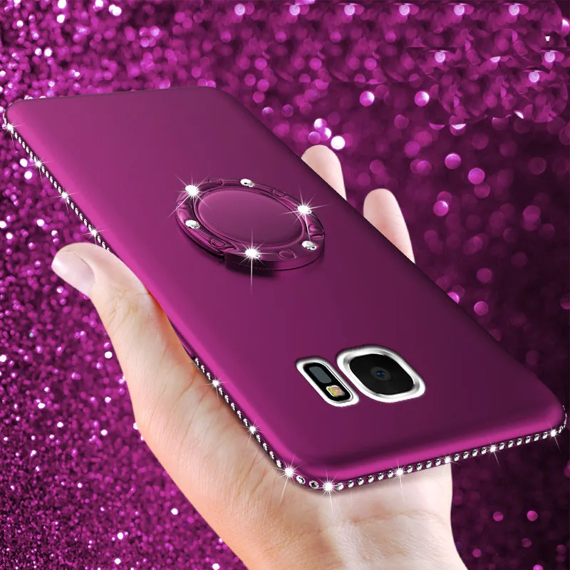 Роскошный чехол для Samsung S8 S9 Plus S7 Edge A3 A5 A7 J3 J5 J7 2017 J6 J4 J8 2018 A6 A8 мягкие чехлы|Бамперы| |