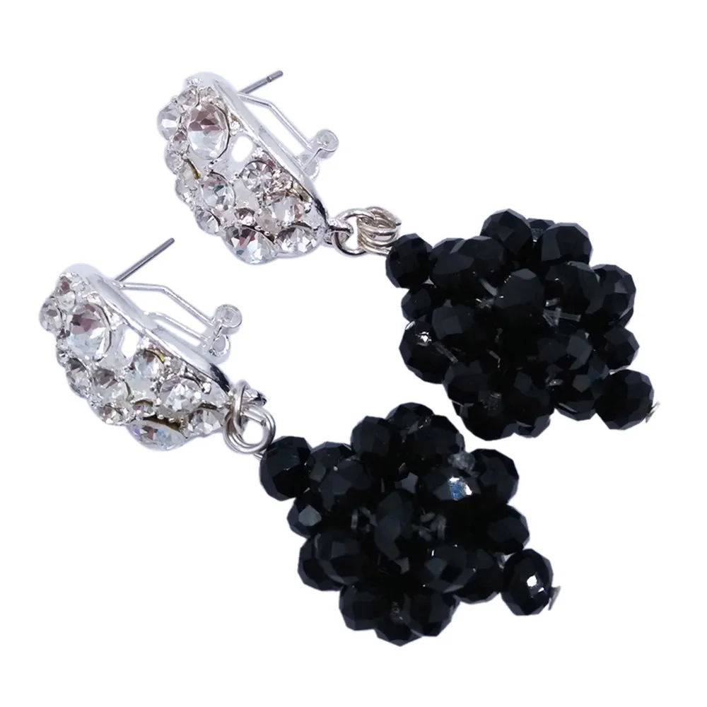 Модное черное серебряное ожерелье из бисера с несколькими нитями нигерийские