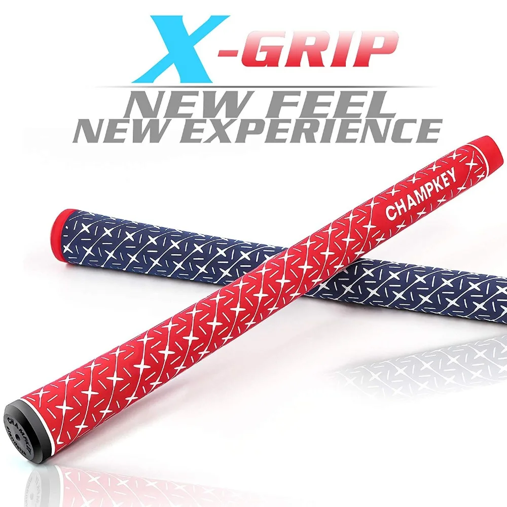 Новые 8 шт./компл. Champkey x-крепление на шесть Цвета резиновой рукоятки для клюшек среднего размера супер стабильность Гольф рукоятка клюшки для гольфа