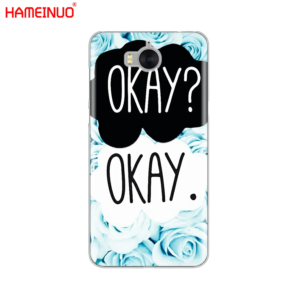 HAMEINUO ошибка в наших звездах чехол для сотового телефона huawei honor 3C 4X 4C 5C 5X 6 7 Y3 Y6 Y5 2 II