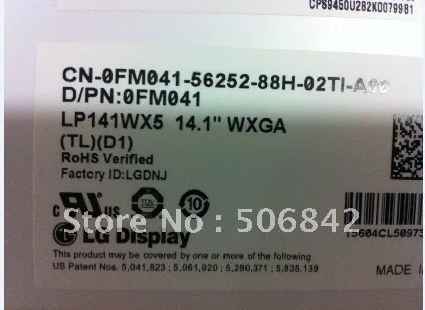 Дисплей для ноутбука LG Philips LP141WX5 TLD1 14 1 дюйма 1280x800 30 контактов TL D1 | Компьютеры и