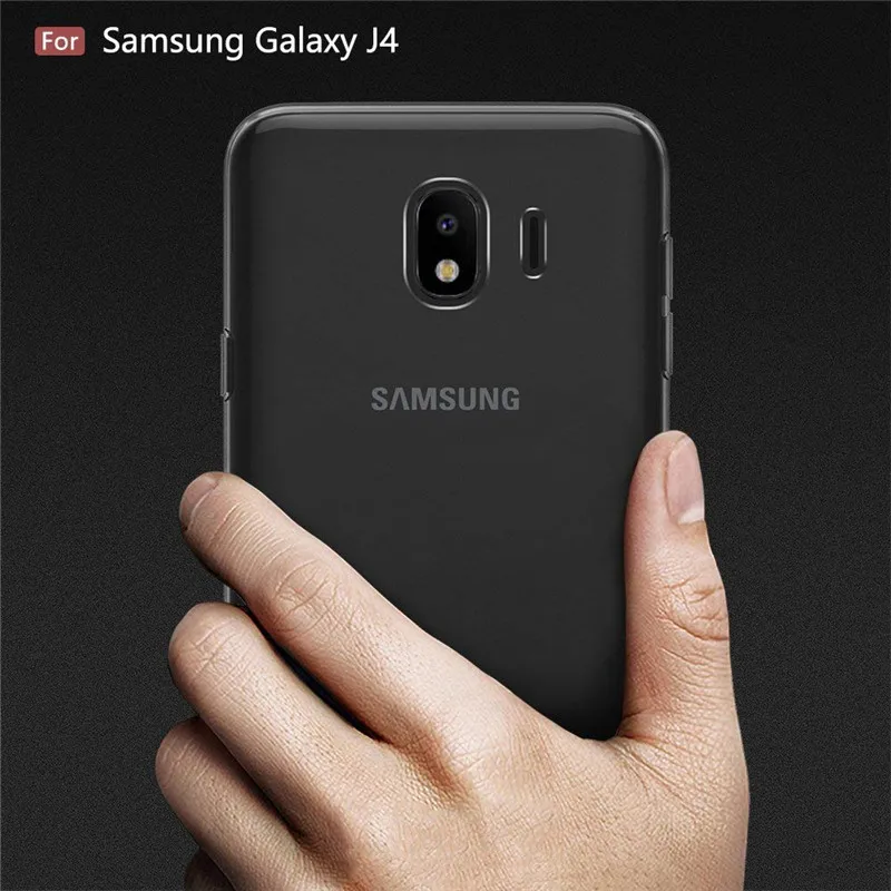 Мягкий чехол для Samsung Galaxy J4 чехол-накладка из ТПУ и силикона телефона 2018 J 4 J400F J400 с