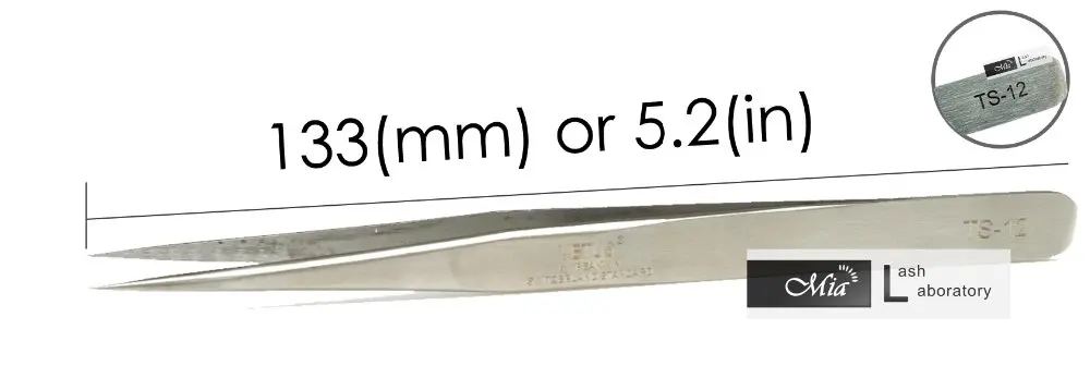 Пинцет для наращивания ресниц VETUS TS12 из нержавеющей стали|steel|steel stainlesssteel tweezers |