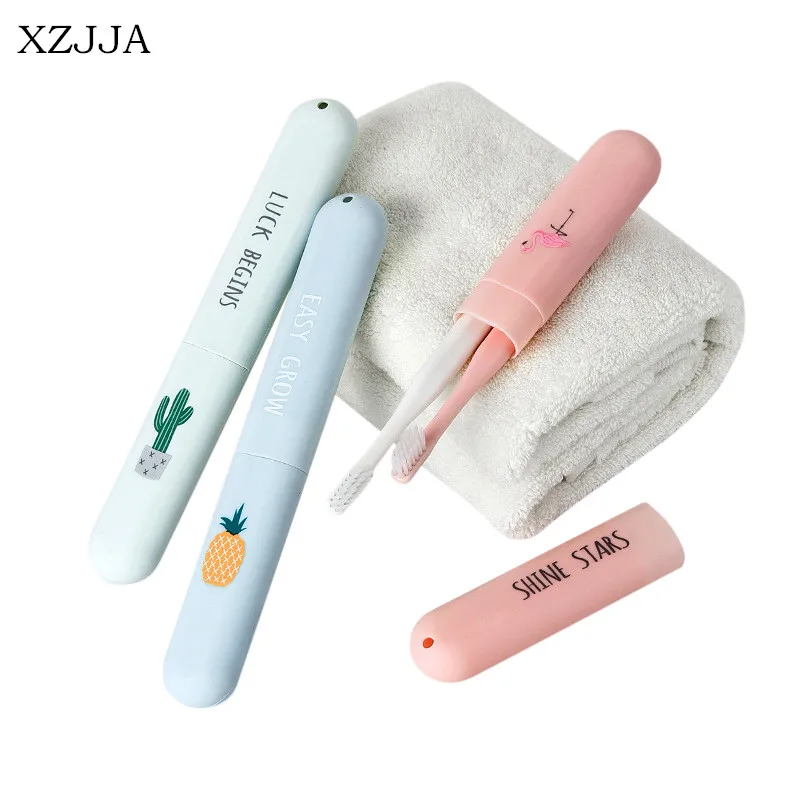 XZJJA экологически чистые пластиковые коробки для хранения зубной щетки и пасты