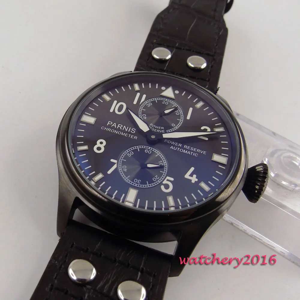 Мужские часы с черным циферблатом и светящимися заклепками 47 мм|watch men|watch men automatic