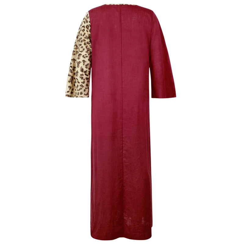 Missjoy леопардовой расцветки с длинными Maxi Dress Vestidos Largos ремень осенние пикантные арабских женщин Абая Ближнего Востока Kuta/Турецкий Исламская одежда