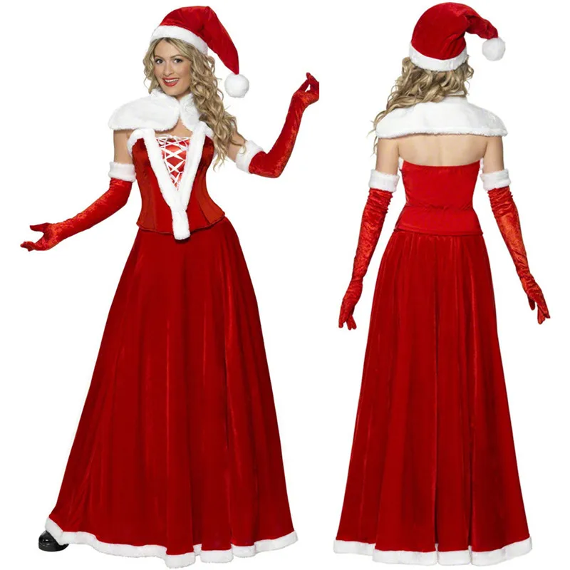 Женское длинное приталенное рождественское платье сексуальный женский