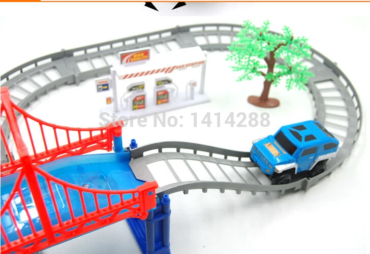 Новый мини электрический грузовик Railcar DIY слот + игрушка детское образование Дети
