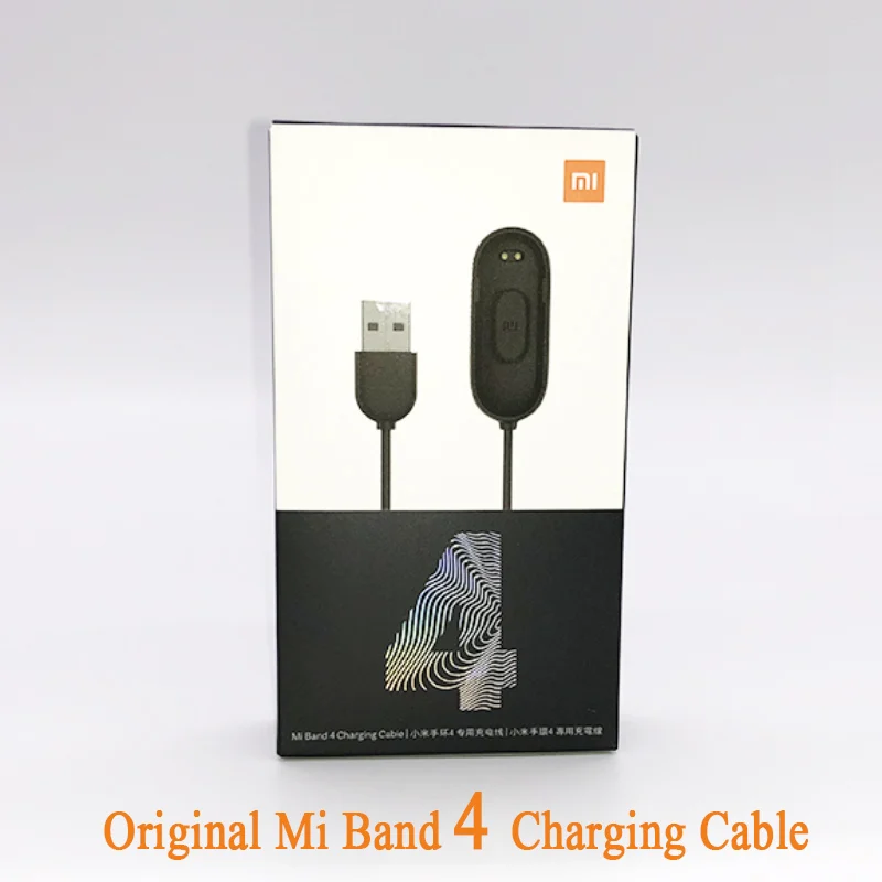 Mi Band 4 Charger Original Xiaomi Mi Band 4 Charger Cable USB Charging Cable For Mi Band 4 Smart Wristband Accessories Mi band 3 Charger Cable - Color: Mi Band 4 Charger