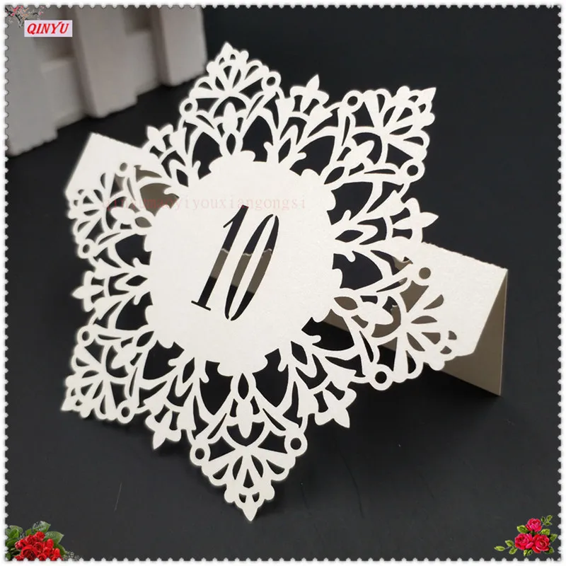 100 снежинки в форме свадебного знака помещенные карты вечерние аксессуары для