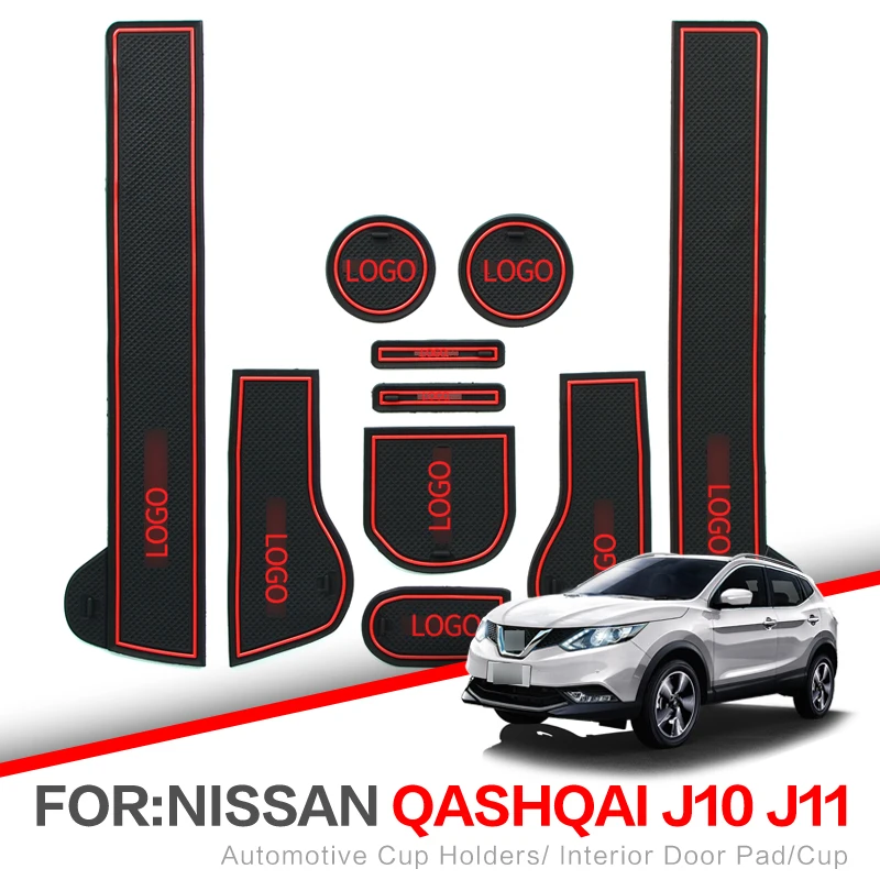 Коврик ZUNDUO со слотом для ворот Nissan Qashqai J10 J11 2007-2018 коврик межкомнатных дверей