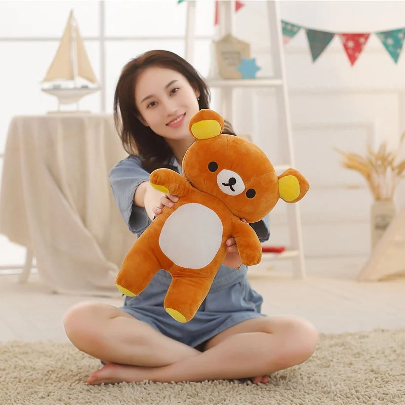 Супер мягкая Rilakkuma и плюшевая игрушка цыпленок милый мультяшный медведь чучела