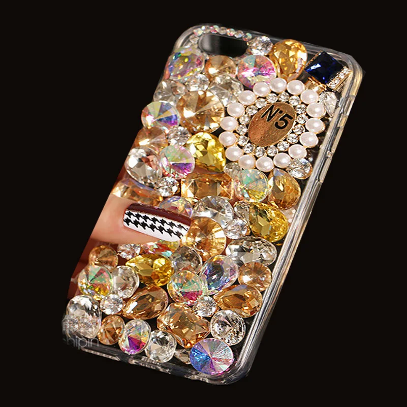 3D Luxury Bling Crystal Diamond Phone Case For Nokia lumia XL Girly Pink Sparkle Jewelry Coque Fundas Cover Skin Funda Capa |