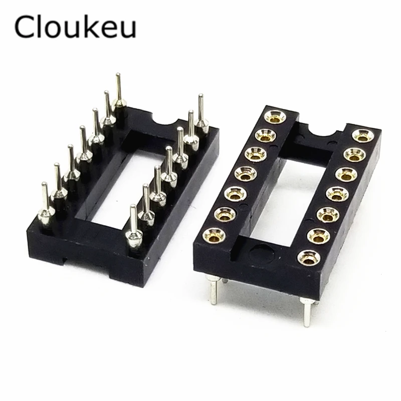 10 шт. круглые отверстия IC встроенные розетки 14 Pin DIP АДАПТЕР|socket wireless|adaptor ringsocket am3 |