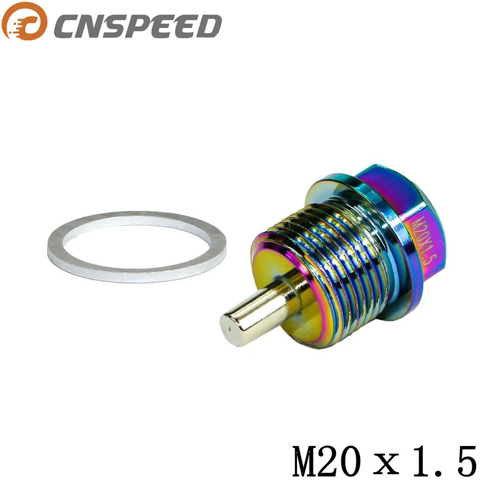 CNSPEED M20 * P 1 5 мм алюминий нео хромированное масло магнитная дренажная масляная