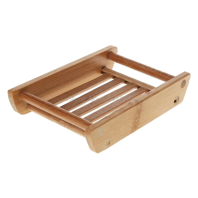 1 Портативная мыльница, креативный простой бамбуковый ручной дренаж для мыла, коробка для ванной, ванной комнаты, японский стиль, мыльница - Цвет: 1