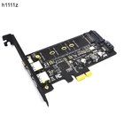 2x USB 3,0 и Type-c M.2 PCIe адаптер M2 SSD SATA B Key to PCI-e 3,0 Controller Converter Riser Card для 2280 2260 2242 2230 NGFF